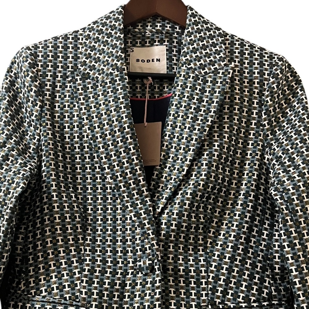 Boden Jacket The‎ Canonbury Jacquard Blazer Sz S US 4 - Picture 12 of 14